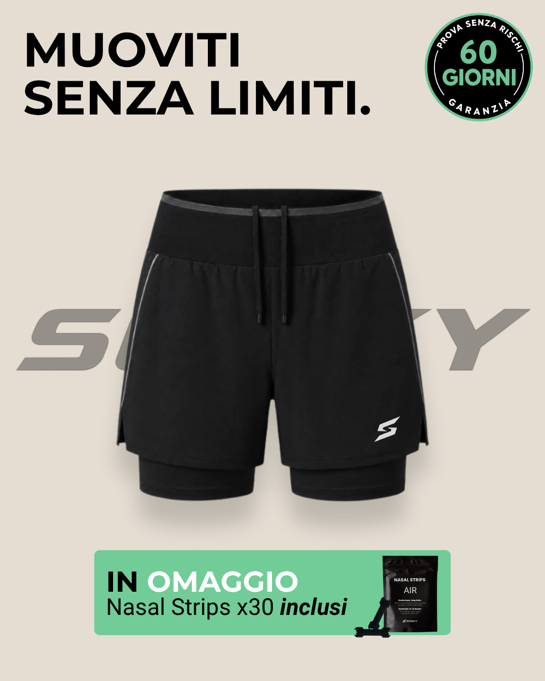 SONKY™ PACE Pro – Short Sportivi 2-in-1