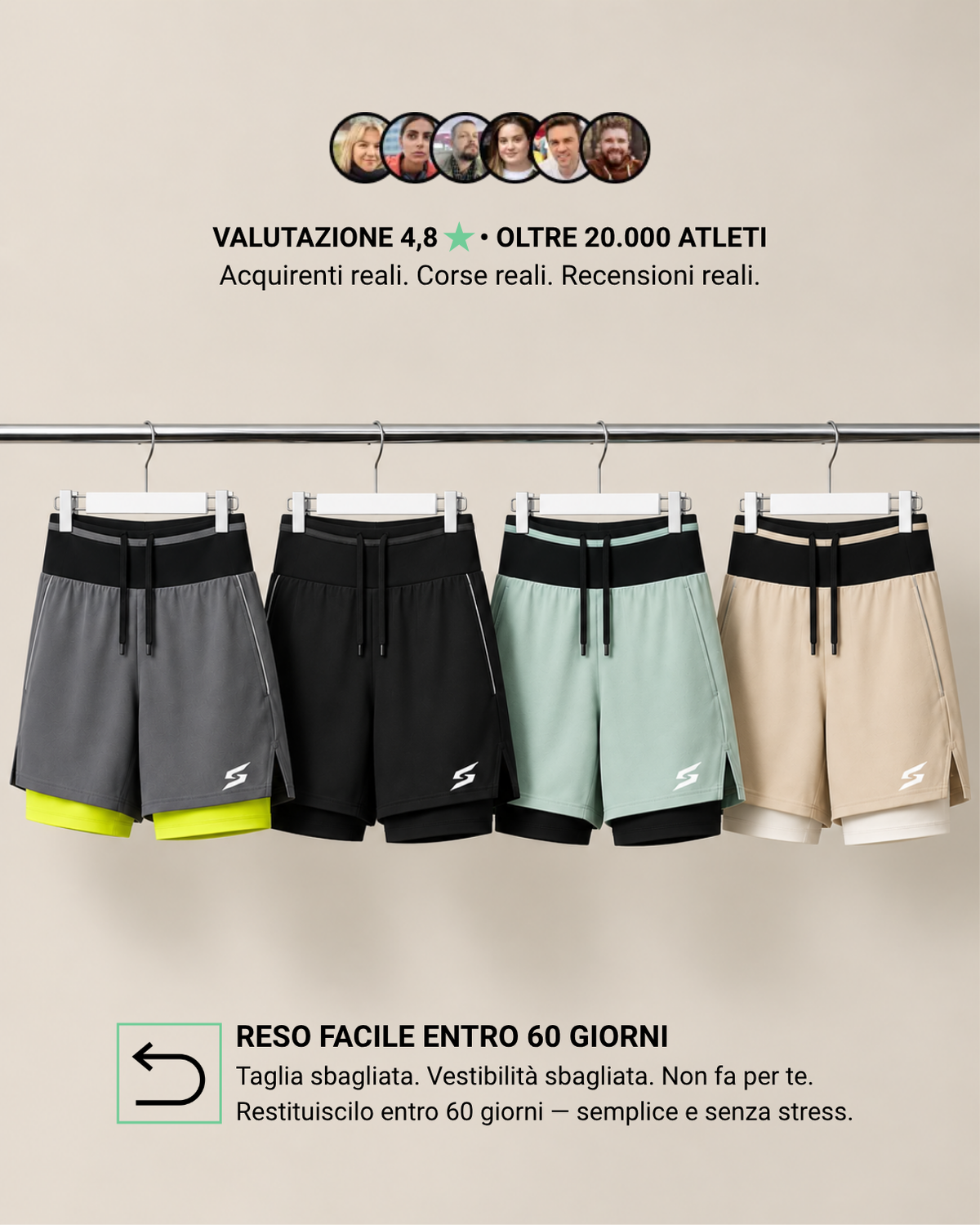 SONKY™ PACE Pro – Short Sportivi 2-in-1
